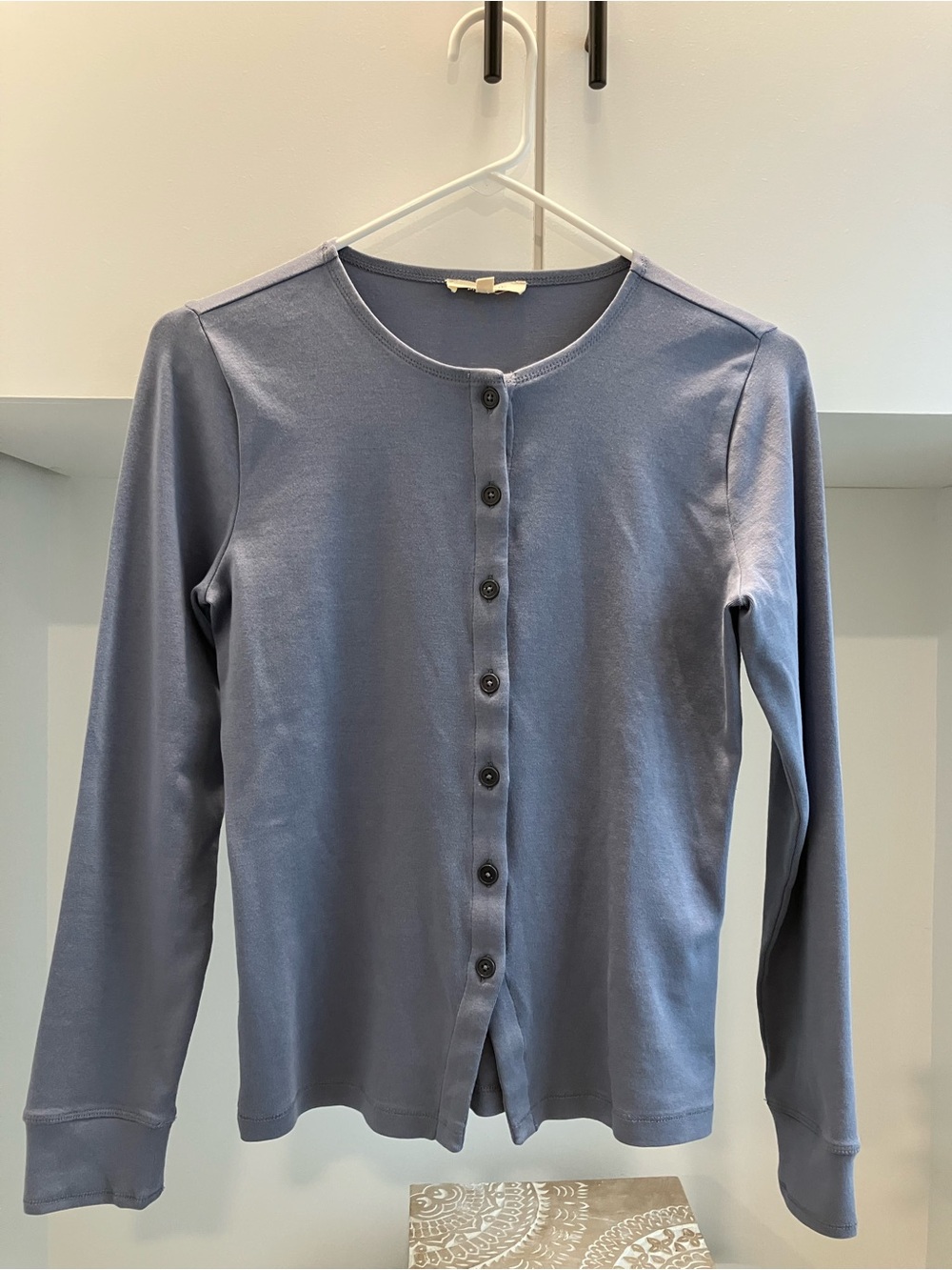 Madewell Slate Blue Knit Cardigan